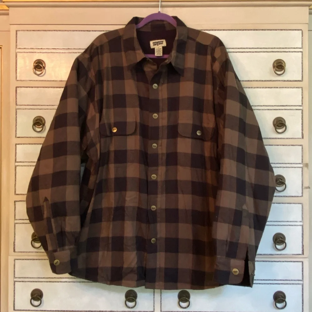 Quilted Flannel Coat - Picture 2 of 7
